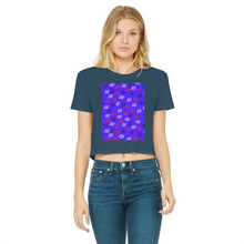 Load image into Gallery viewer, 55 2 Classic Women's Cropped Raw Edge T-Shirt