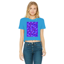 Load image into Gallery viewer, 55 2 Classic Women's Cropped Raw Edge T-Shirt