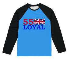 Load image into Gallery viewer, 55 logo Sublimation Baseball Long Sleeve T-Shirt