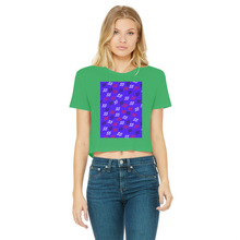 Load image into Gallery viewer, 55 2 Classic Women's Cropped Raw Edge T-Shirt