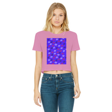 Load image into Gallery viewer, 55 2 Classic Women's Cropped Raw Edge T-Shirt