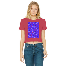 Load image into Gallery viewer, 55 2 Classic Women's Cropped Raw Edge T-Shirt