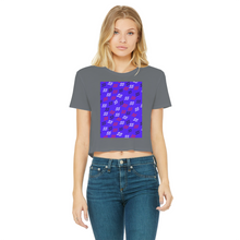 Load image into Gallery viewer, 55 2 Classic Women's Cropped Raw Edge T-Shirt