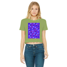 Load image into Gallery viewer, 55 2 Classic Women's Cropped Raw Edge T-Shirt