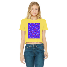 Load image into Gallery viewer, 55 2 Classic Women's Cropped Raw Edge T-Shirt