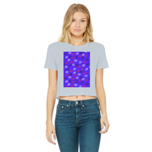 Load image into Gallery viewer, 55 2 Classic Women&#39;s Cropped Raw Edge T-Shirt
