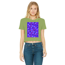 Load image into Gallery viewer, 55 2 Classic Women&#39;s Cropped Raw Edge T-Shirt
